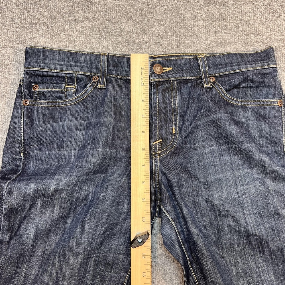 David Kahn Jeans Womens 28 Blue Dark Wash Mid Rise Flare Stretch Denim USA - Picture 13 of 15